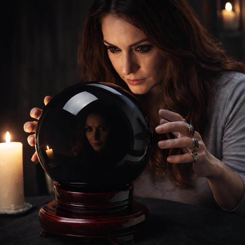 Black Obsidian Crystal Balls for Fengshui, Meditation, Crystal Healing, Divination, Home Decoration, Black Magic Crystal Sphere