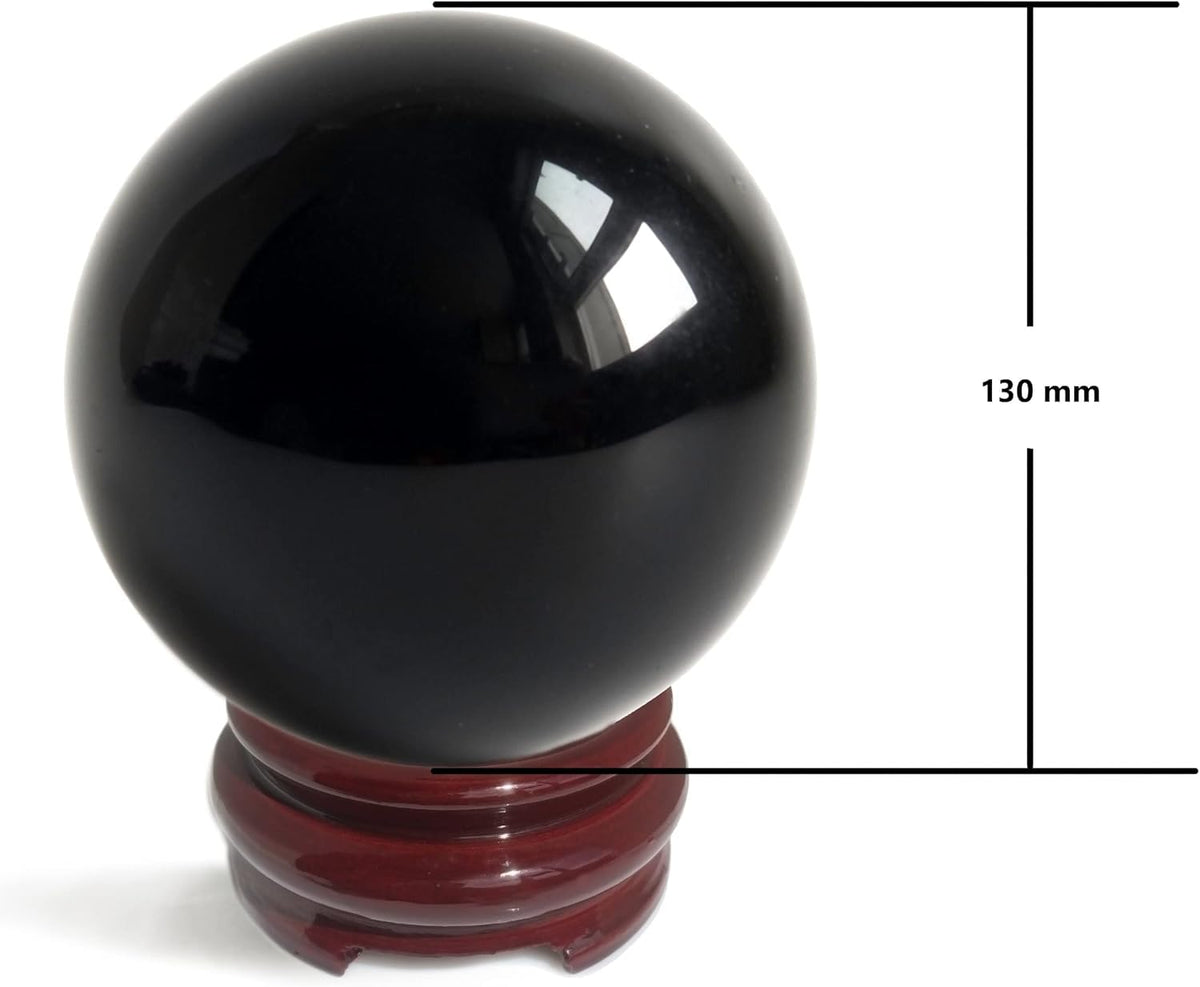 Black Obsidian Crystal Balls for Fengshui, Meditation, Crystal Healing, Divination, Home Decoration, Black Magic Crystal Sphere