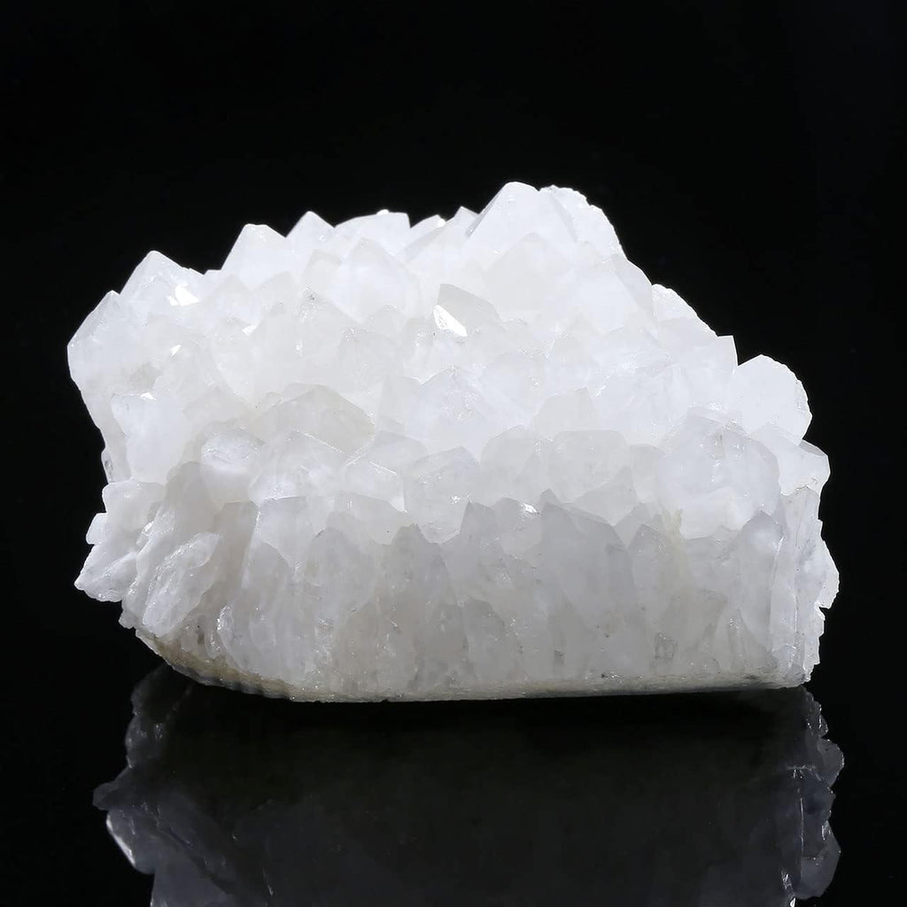 Top Plaza Healing Rock Crystal Clear Quartz Cluster Mineral Geode Druzy Specimen 1.85-3.5''(White Crystal Quartz Cluster)
