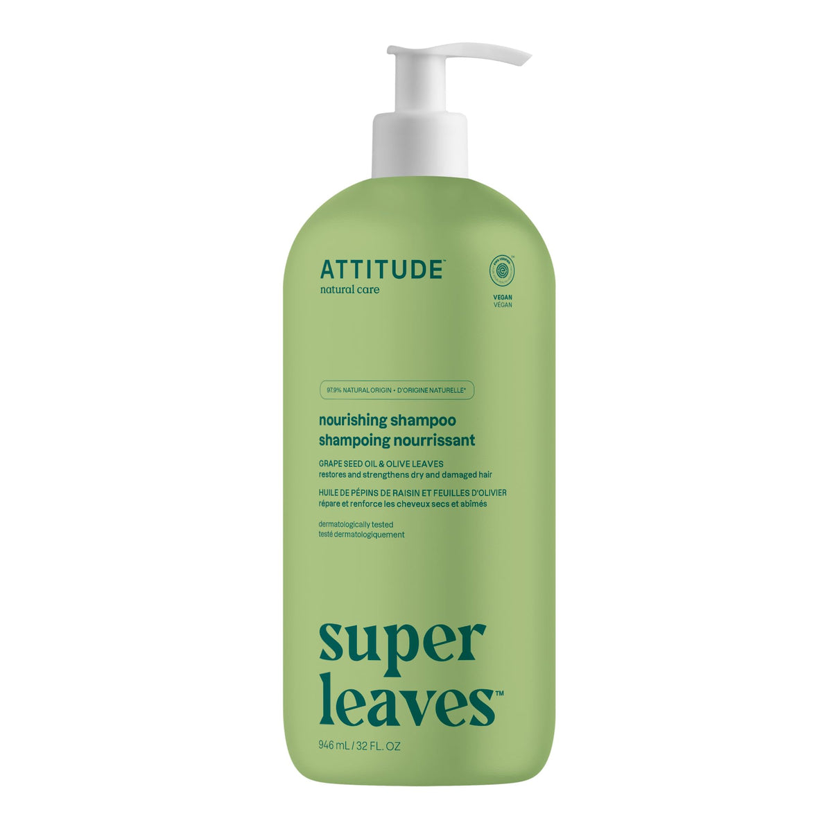 ATTITUDE Volumizing Shampoo for Fine, Thin Hair, EWG Verified, 946 mL Proudly Canadian!