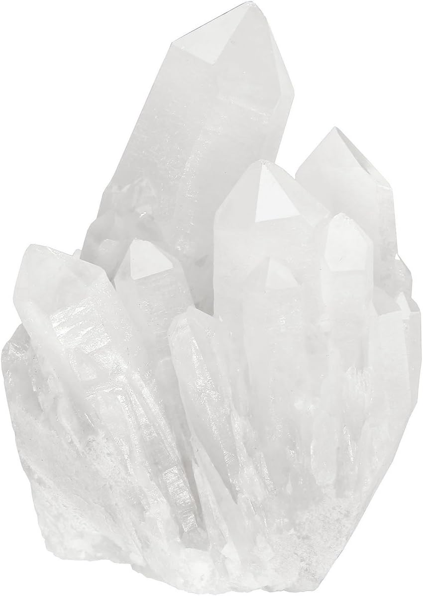 Top Plaza Healing Rock Crystal Clear Quartz Cluster Mineral Geode Druzy Specimen 1.85-3.5''(White Crystal Quartz Cluster)