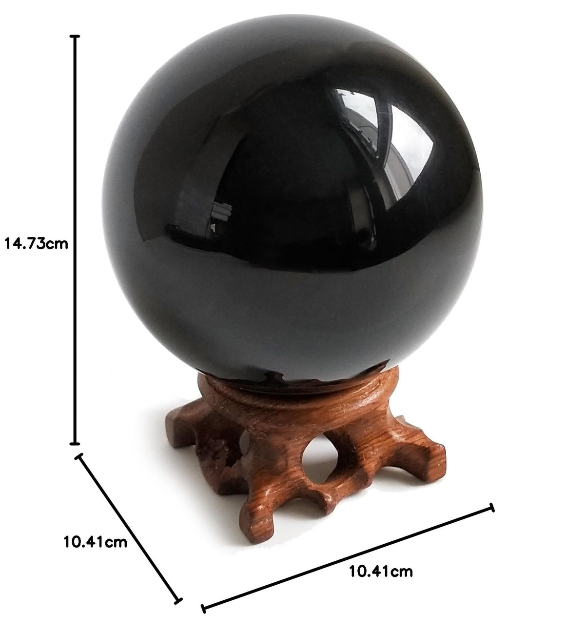 Black Obsidian Crystal Balls for Fengshui, Meditation, Crystal Healing, Divination, Home Decoration, Black Magic Crystal Sphere