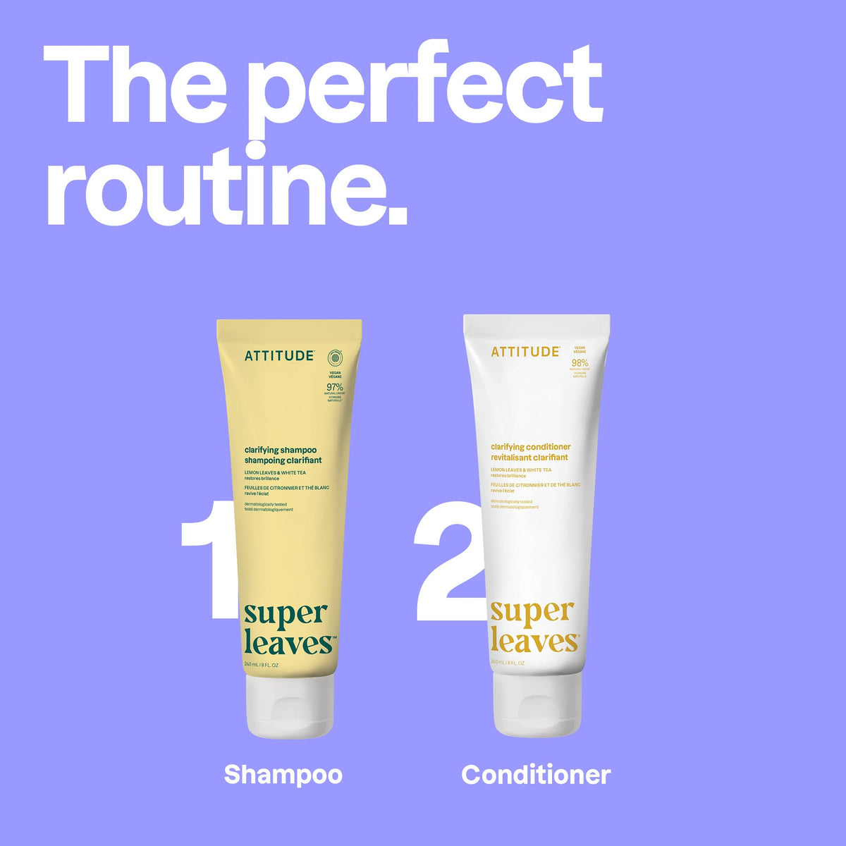 ATTITUDE Clarifying Shampoo for Build Up & Oily Hair, EWG Verified 473 mL Proudly Canadian!