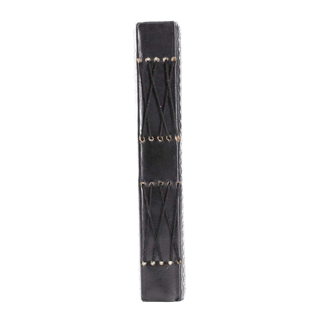 Handmade Leather Double Dragon Journal/Writing Notebook Diary/Bound Daily Notepad for Men & Women Unlined Paper Medium, Writing pad Gift for Artist, Sketch (8 x 6, Black)