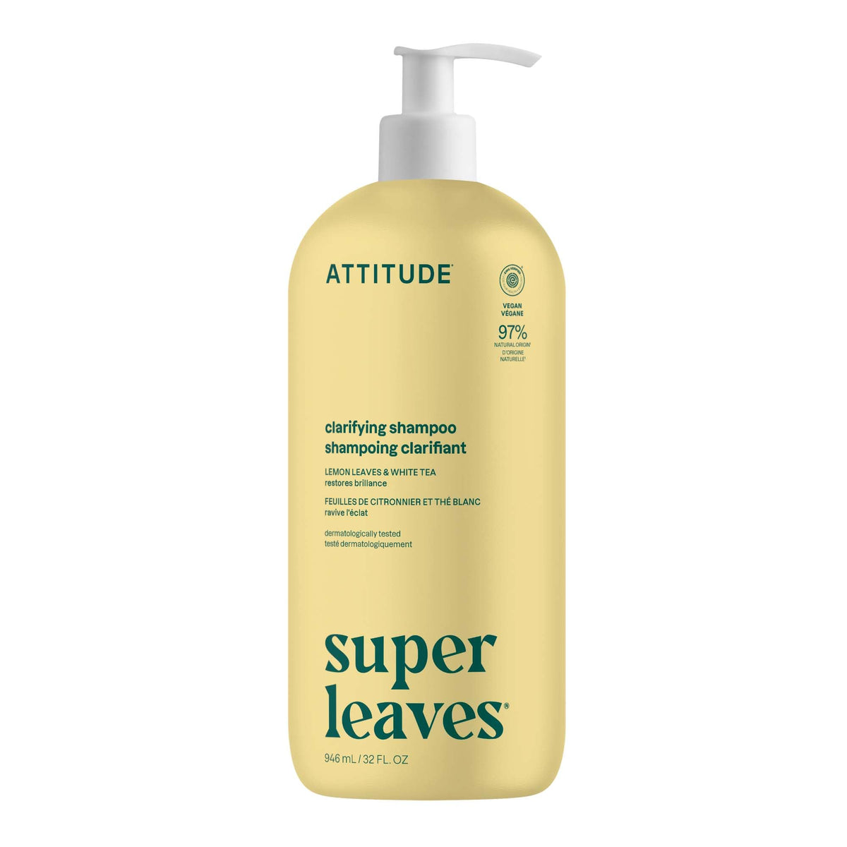 ATTITUDE Volumizing Shampoo for Fine, Thin Hair, EWG Verified, 946 mL Proudly Canadian!
