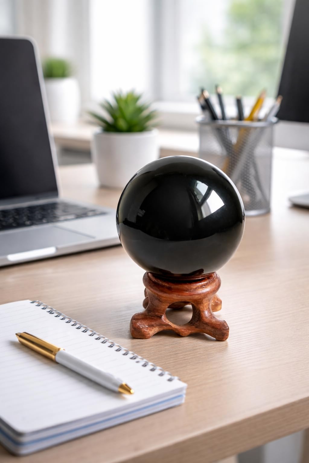 Black Obsidian Crystal Balls for Fengshui, Meditation, Crystal Healing, Divination, Home Decoration, Black Magic Crystal Sphere