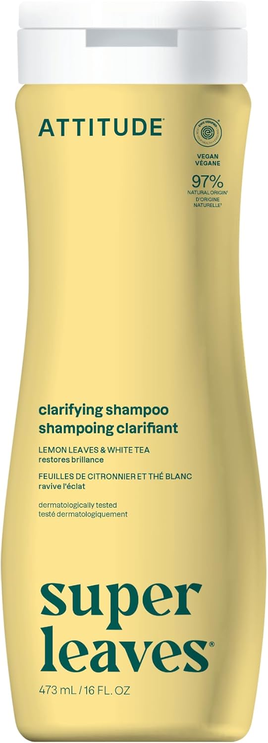 ATTITUDE Clarifying Shampoo for Build Up & Oily Hair, EWG Verified 473 mL Proudly Canadian!