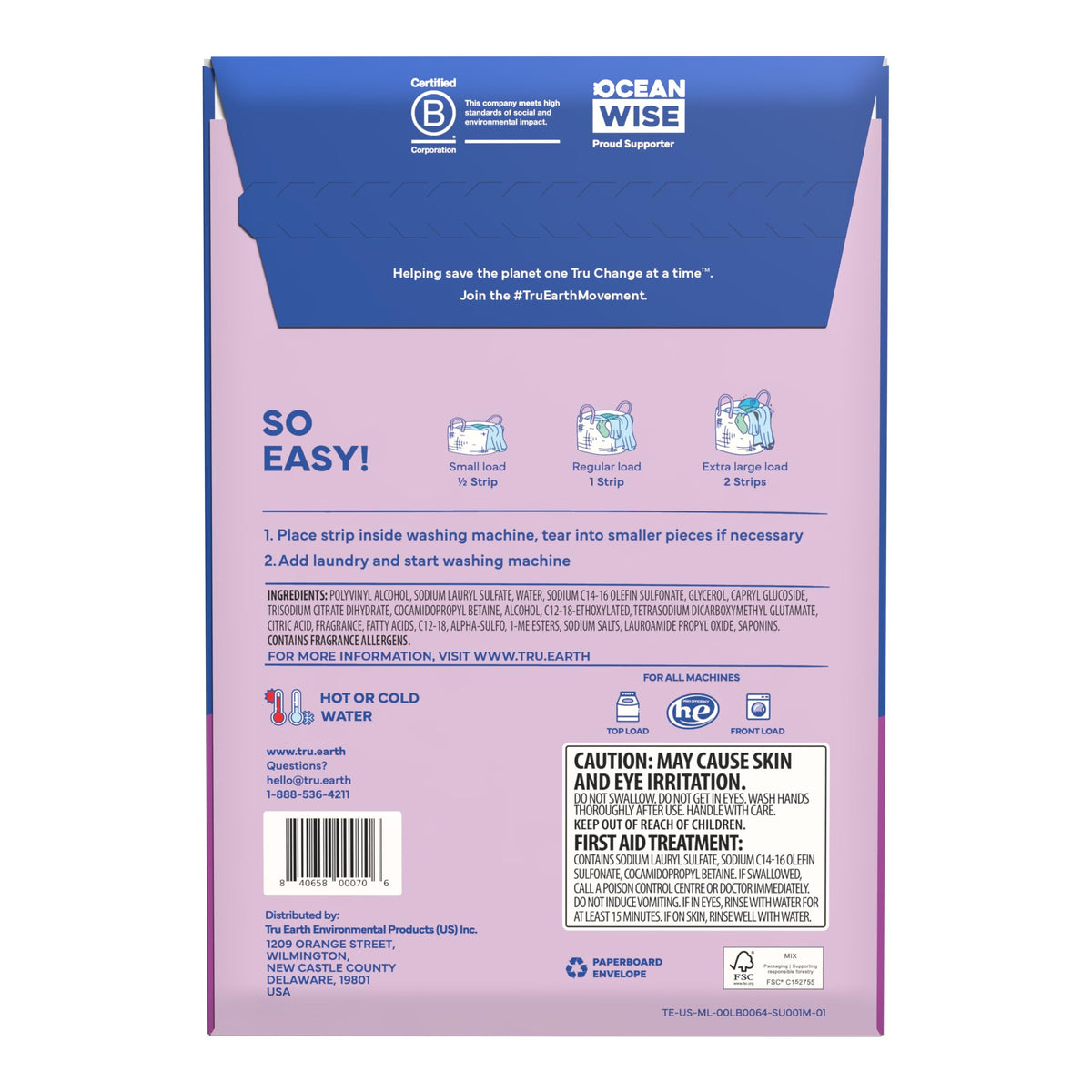 Tru Earth Laundry Detergent Sheets Canadian Made Eh!