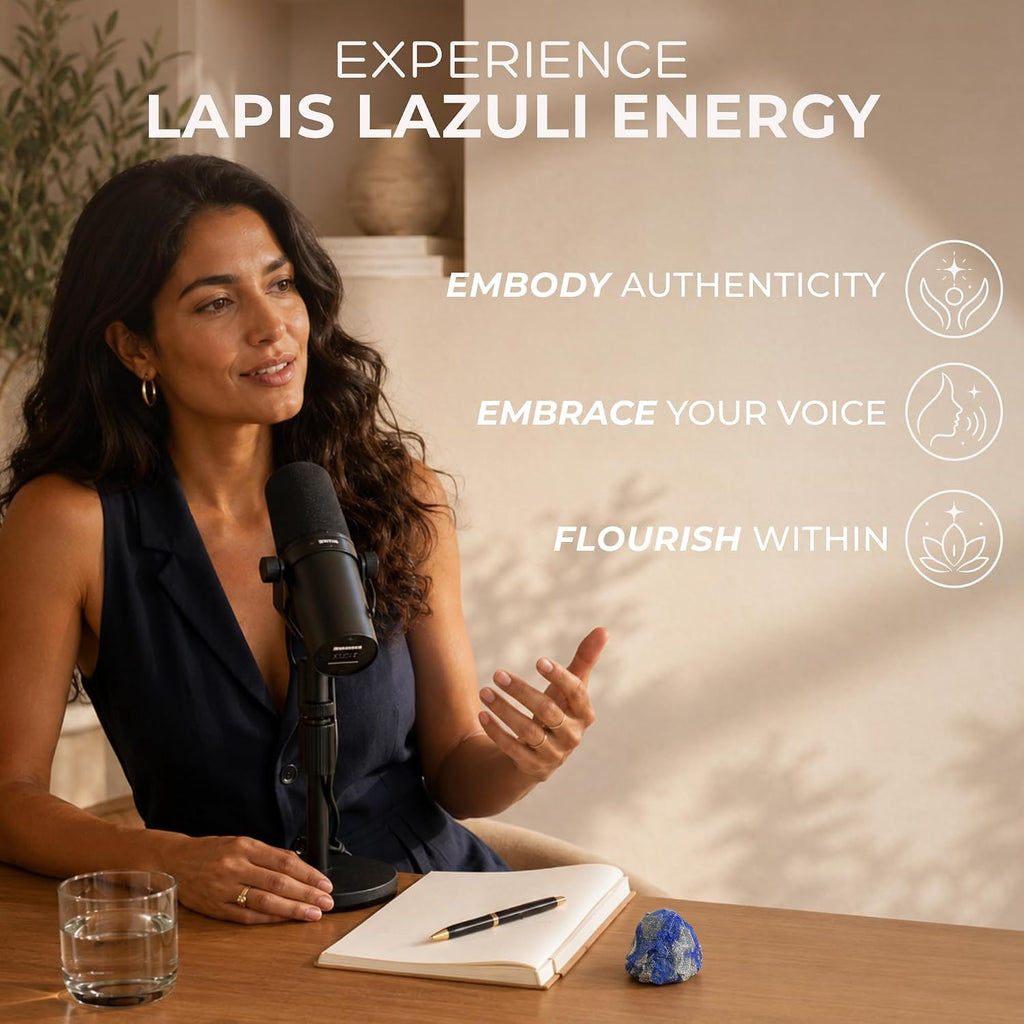 Anima® Large Lapis Lazuli Crystal for Authenticity and Self-Expression