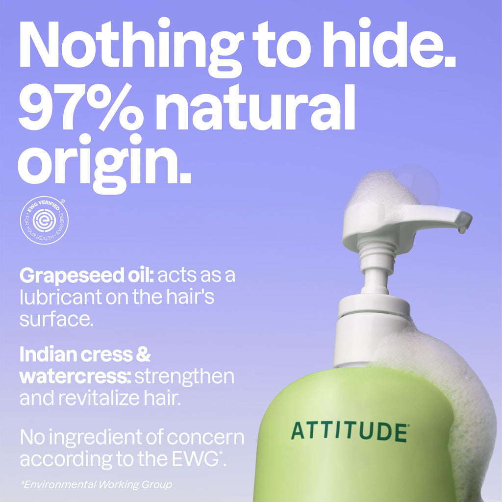 ATTITUDE Volumizing Shampoo for Fine, Thin Hair, EWG Verified, 946 mL Proudly Canadian!