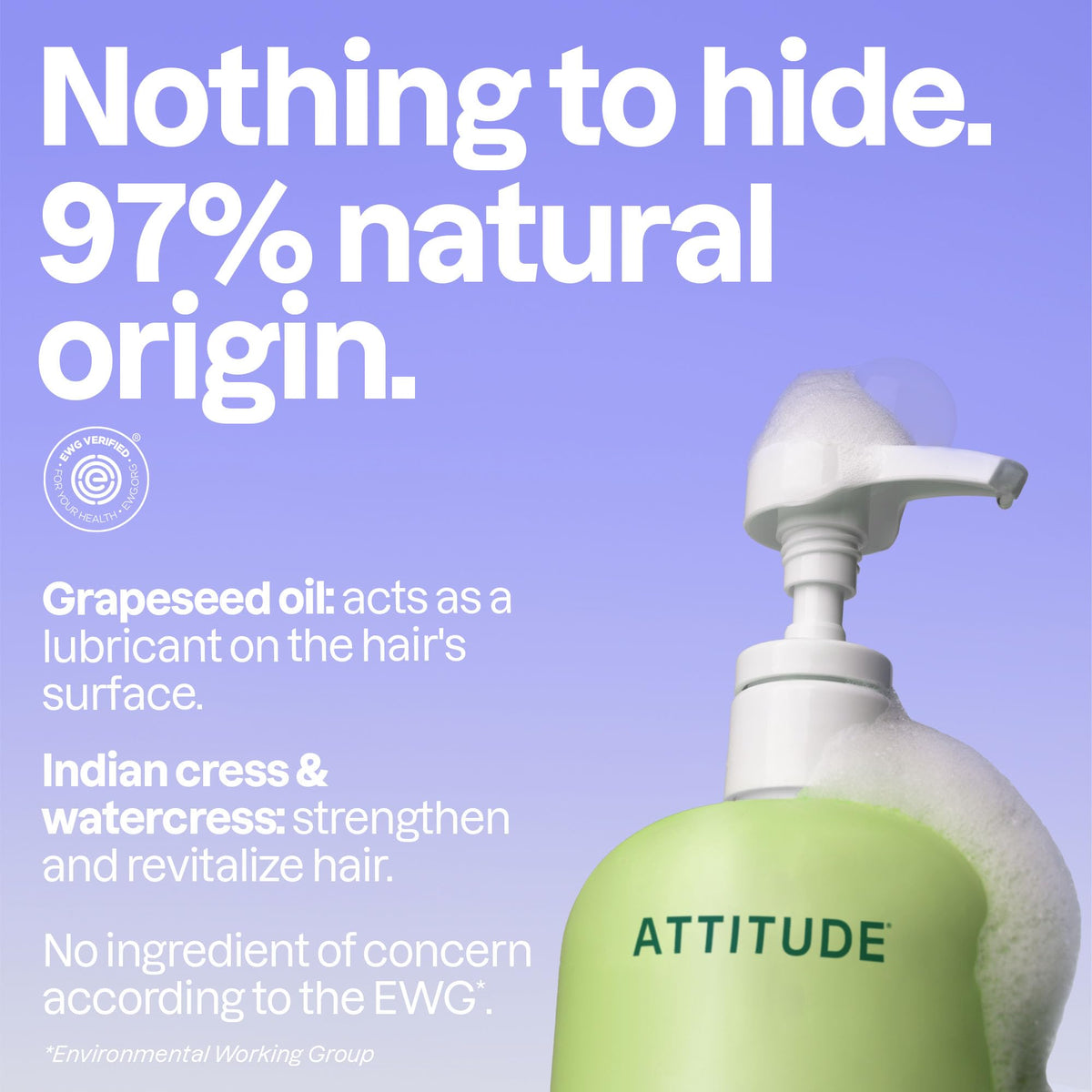 ATTITUDE Volumizing Shampoo for Fine, Thin Hair, EWG Verified, 946 mL Proudly Canadian!