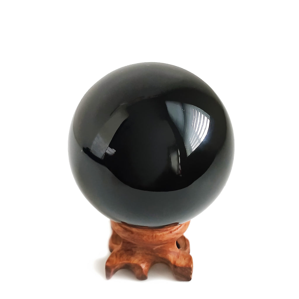 Black Obsidian Crystal Balls for Fengshui, Meditation, Crystal Healing, Divination, Home Decoration, Black Magic Crystal Sphere