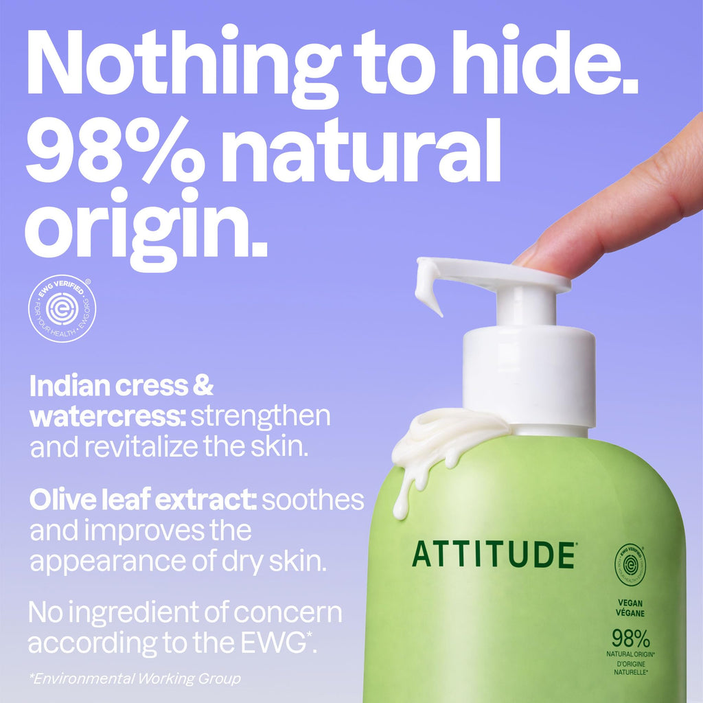 ATTITUDE Face & Body Lotion, Earl Grey & Fresh Cucumber, 16 Fl Oz Proudly Canadian!