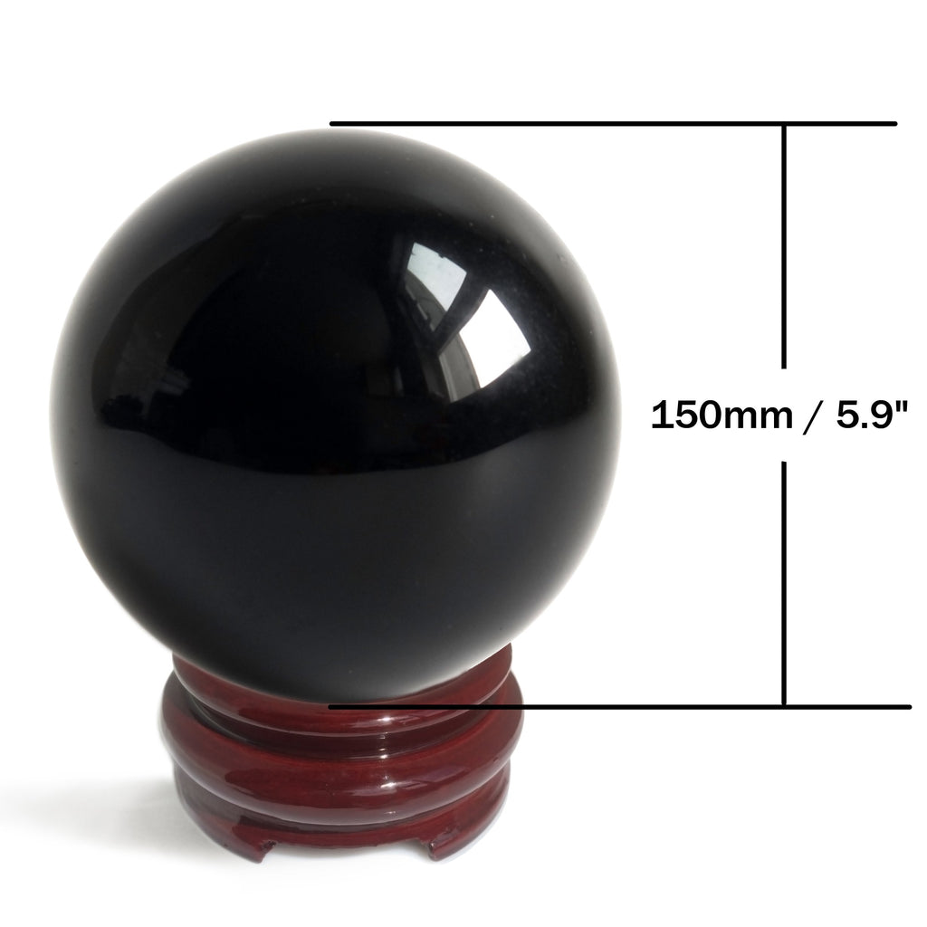 Black Obsidian Crystal Balls for Fengshui, Meditation, Crystal Healing, Divination, Home Decoration, Black Magic Crystal Sphere