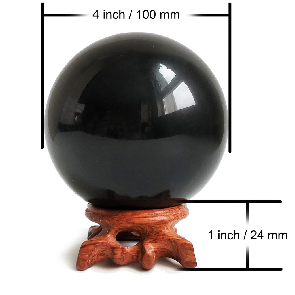Black Obsidian Crystal Balls for Fengshui, Meditation, Crystal Healing, Divination, Home Decoration, Black Magic Crystal Sphere