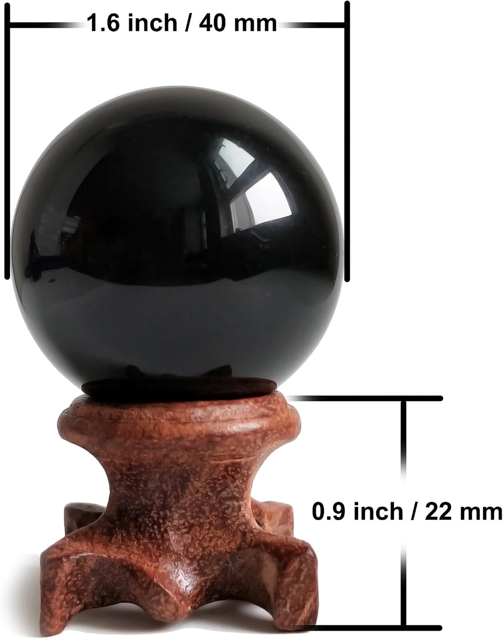 Black Obsidian Crystal Balls for Fengshui, Meditation, Crystal Healing, Divination, Home Decoration, Black Magic Crystal Sphere