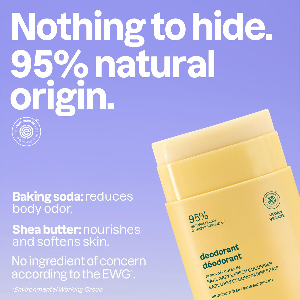 ATTITUDE Aluminum Free Deodorant, Natural Origin Ingredients, EWG Verified, Dermatologically Tested, Vegan