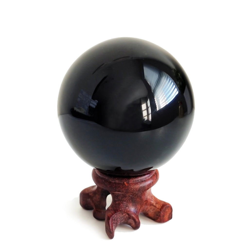 Black Obsidian Crystal Balls for Fengshui, Meditation, Crystal Healing, Divination, Home Decoration, Black Magic Crystal Sphere