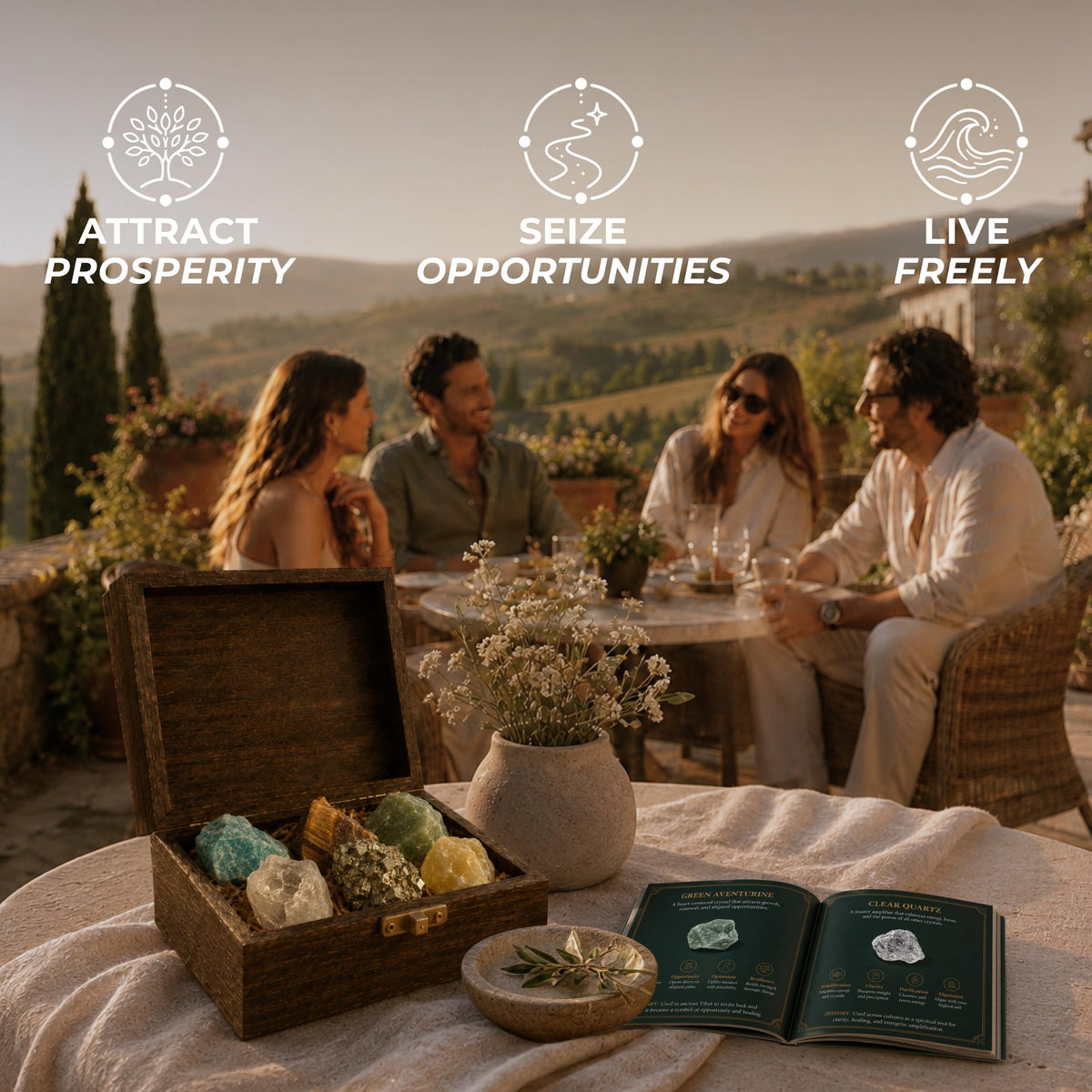 Anima® Various Crystal Sets for Peace, Intuition & Rest