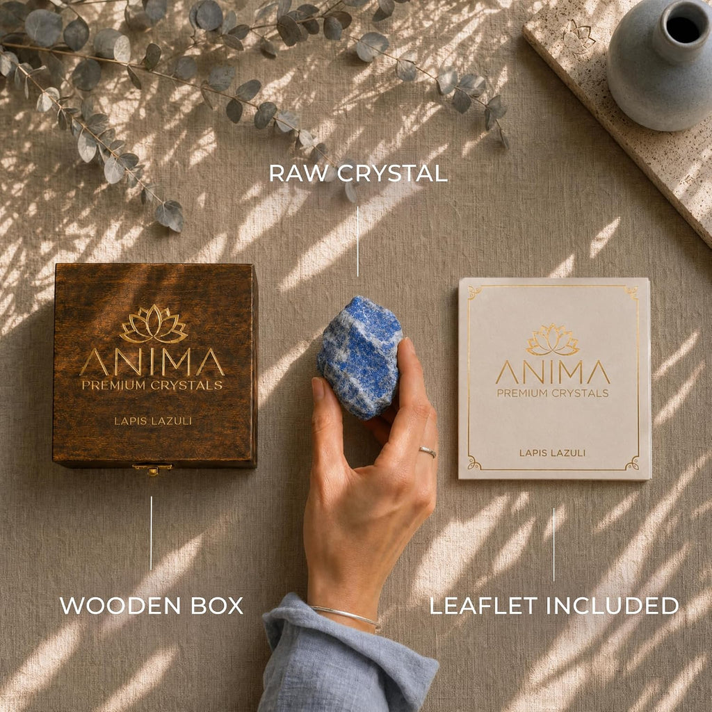 Anima® Large Lapis Lazuli Crystal for Authenticity and Self-Expression