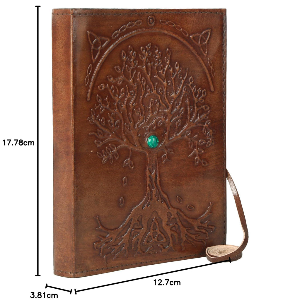 Leather Journal Refillable Lined Paper Tree of Life Handmade Leather Journal/Writing Notebook Diary/Bound Daily Notepad for Men & Women Medium, Writing pad for Artist, Sketch