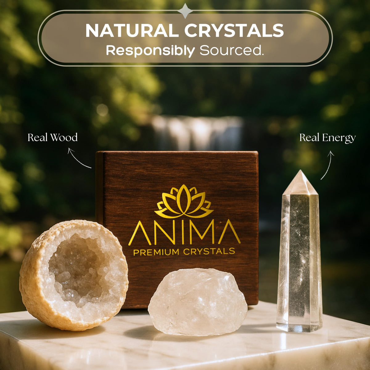 Anima® Various Crystal Sets for Peace, Intuition & Rest
