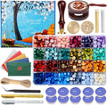 Wax Seal Kit with Gift Box, 624 Pcs