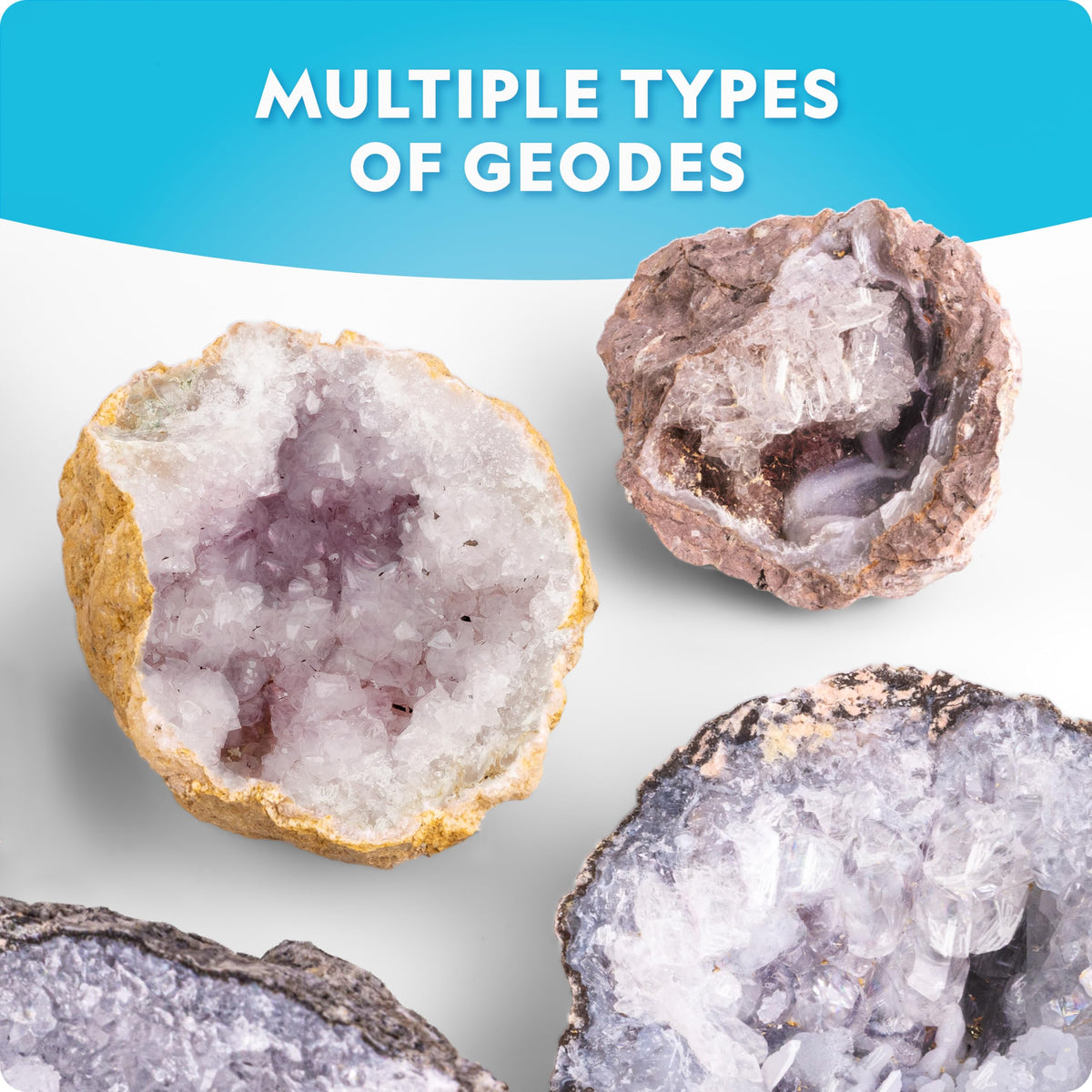 National Geographic Break Open 10 Premium Geodes Science Kit for Kids