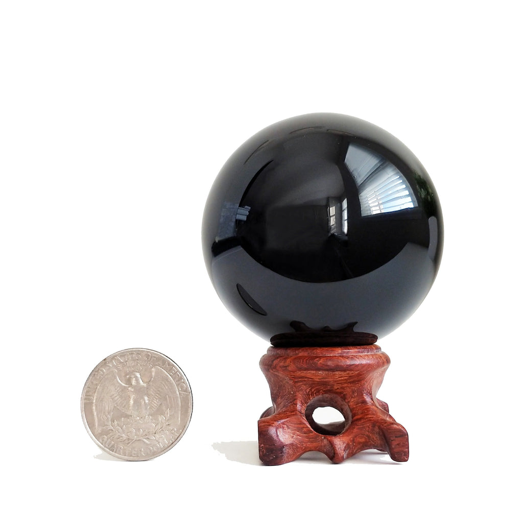 Black Obsidian Crystal Balls for Fengshui, Meditation, Crystal Healing, Divination, Home Decoration, Black Magic Crystal Sphere
