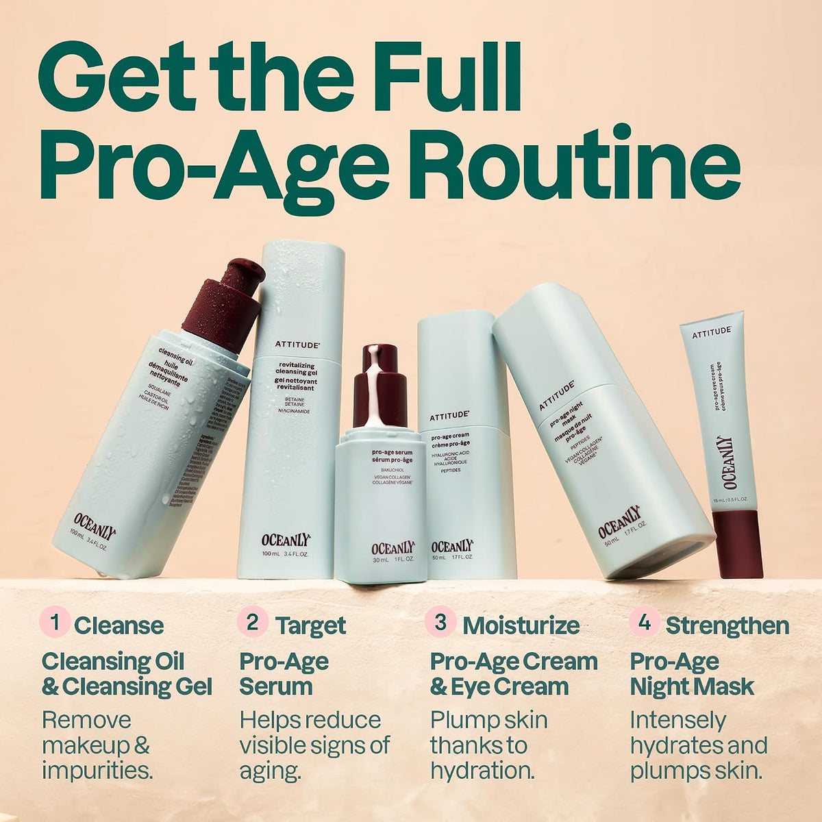 ATTITUDE Revitalizing Cleansing Gel, Gentle Face Wash, EWG Verified, Vegan, 100 mL Proudly Canadian!
