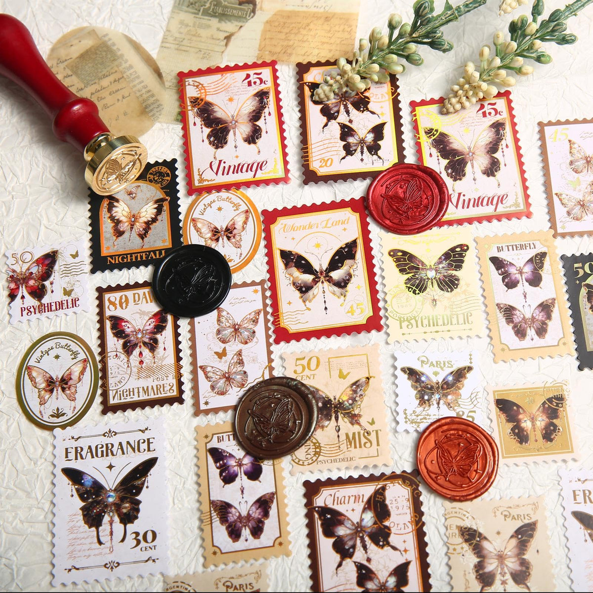 Wax Seal Kit with Gift Box, 624 Pcs