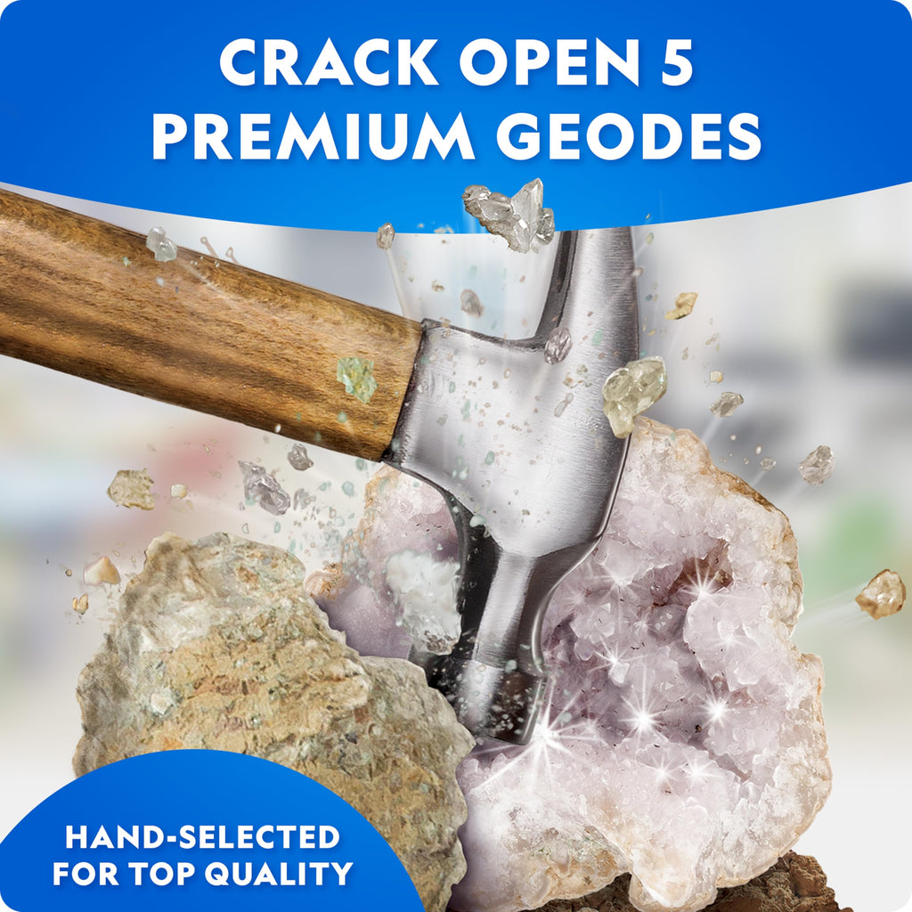 National Geographic Break Open 10 Premium Geodes Science Kit for Kids