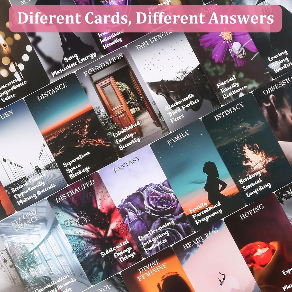 78 PCS Love Oracle Cards Deck