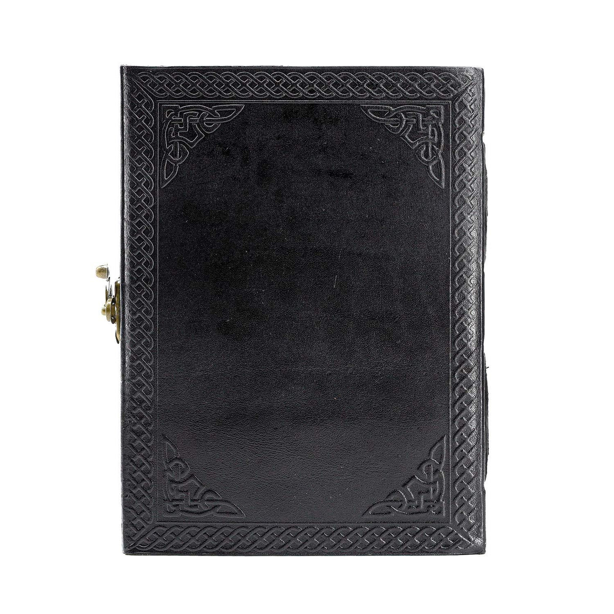 Handmade Leather Double Dragon Journal/Writing Notebook Diary/Bound Daily Notepad for Men & Women Unlined Paper Medium, Writing pad Gift for Artist, Sketch (8 x 6, Black)