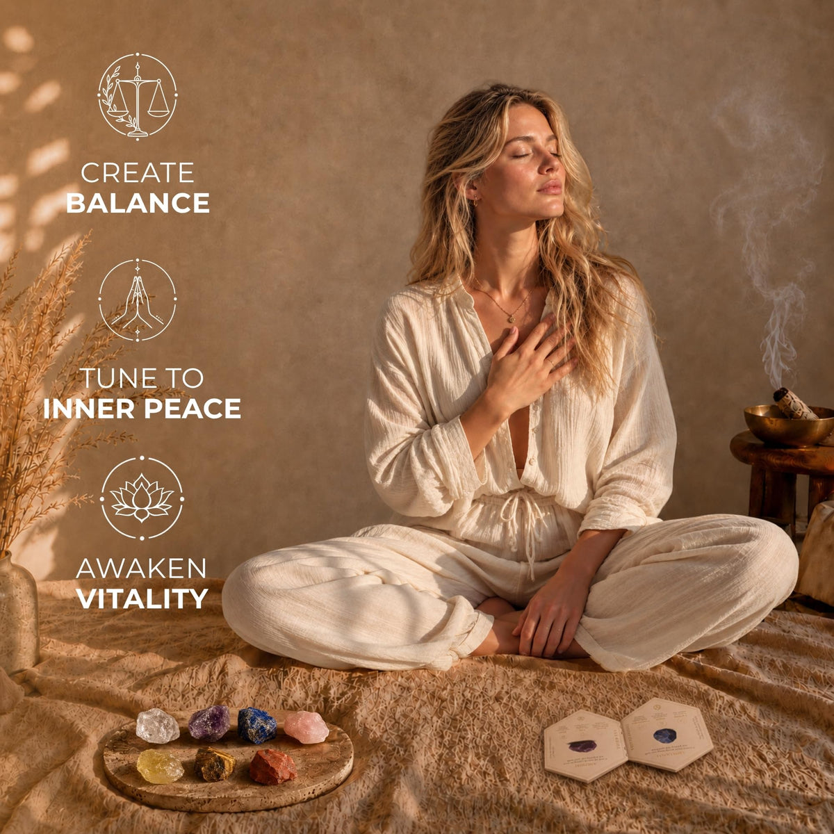 Anima® Various Crystal Sets for Peace, Intuition & Rest