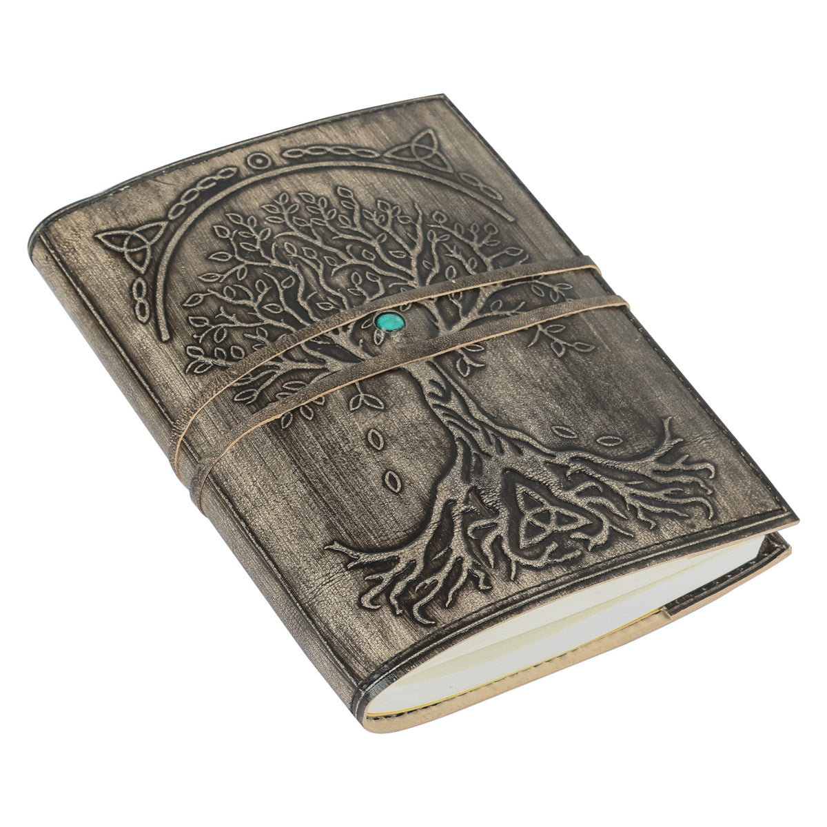Leather Journal Refillable Lined Paper Tree of Life Handmade Leather Journal/Writing Notebook Diary/Bound Daily Notepad for Men & Women Medium, Writing pad for Artist, Sketch