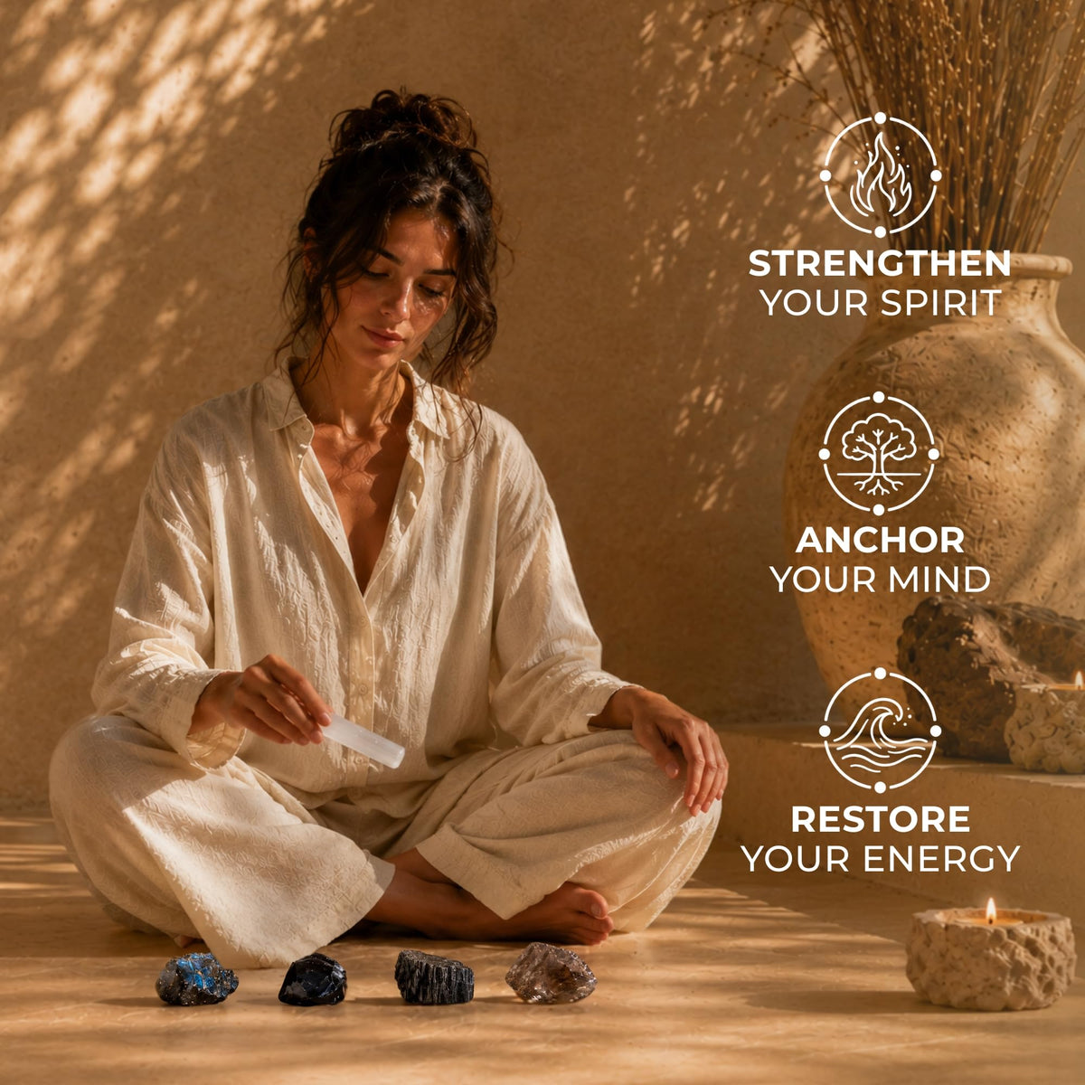 Anima® Various Crystal Sets for Peace, Intuition & Rest