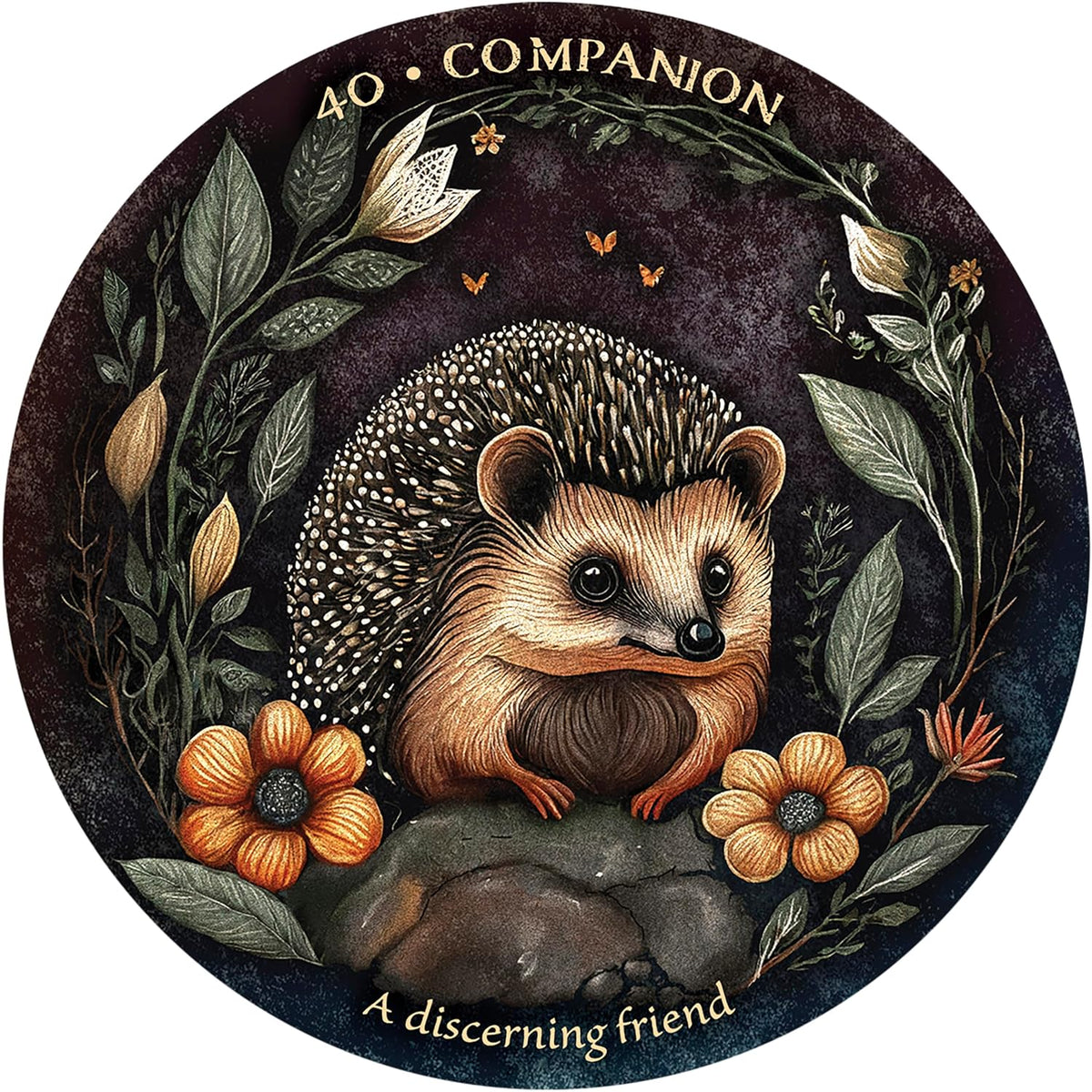 Arcana Folia Oracle Deck: 50-Card Round Deck