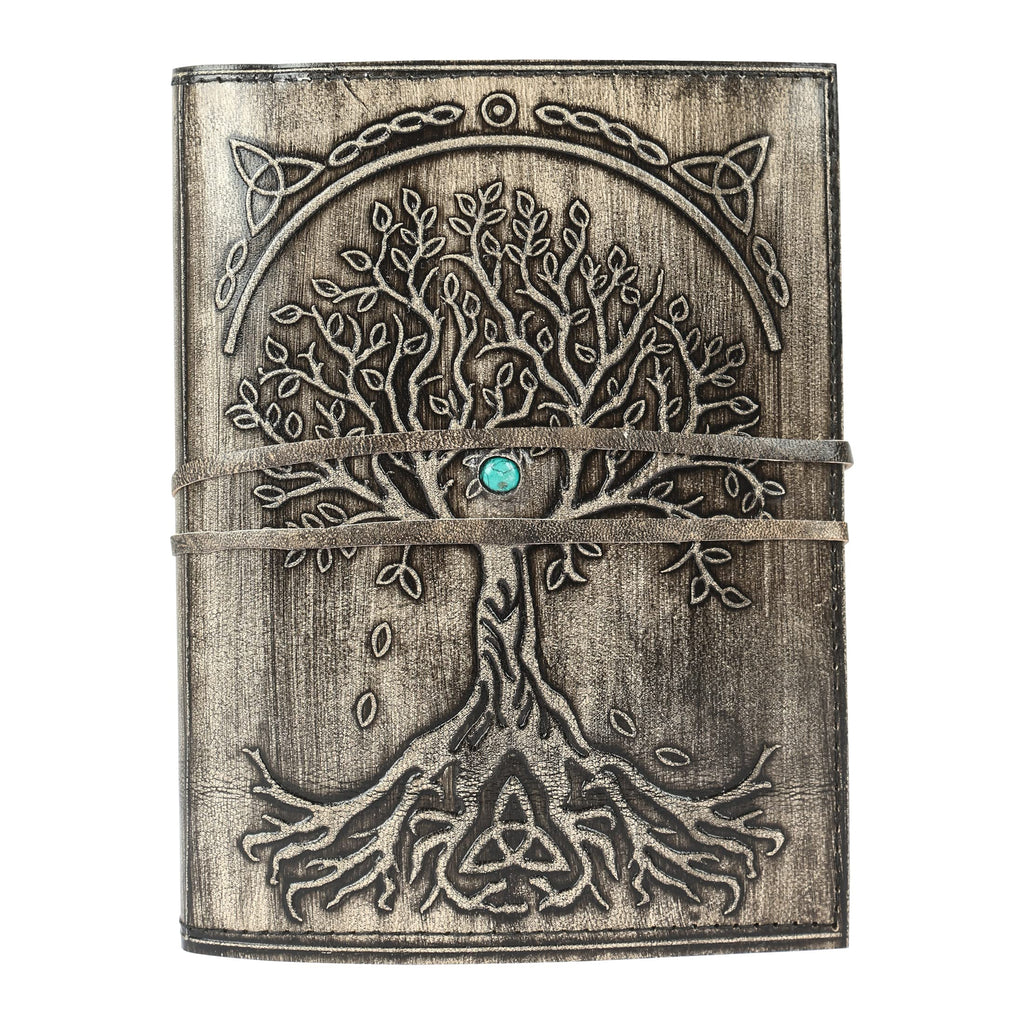 Leather Journal Refillable Lined Paper Tree of Life Handmade Leather Journal/Writing Notebook Diary/Bound Daily Notepad for Men & Women Medium, Writing pad for Artist, Sketch