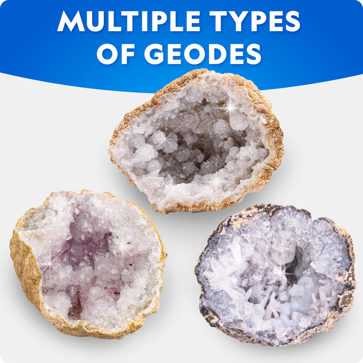 National Geographic Break Open 10 Premium Geodes Science Kit for Kids