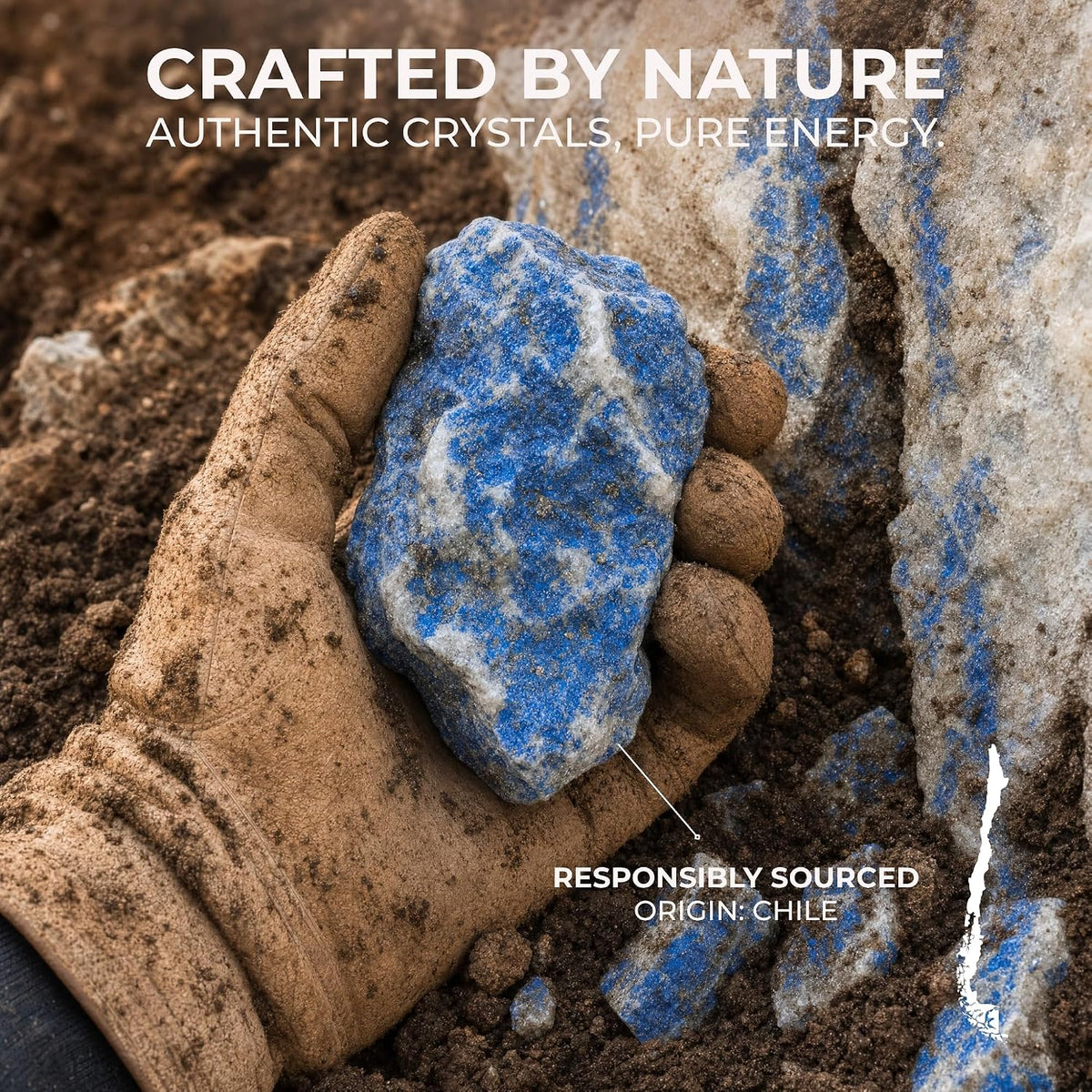 Anima® Large Lapis Lazuli Crystal for Authenticity and Self-Expression