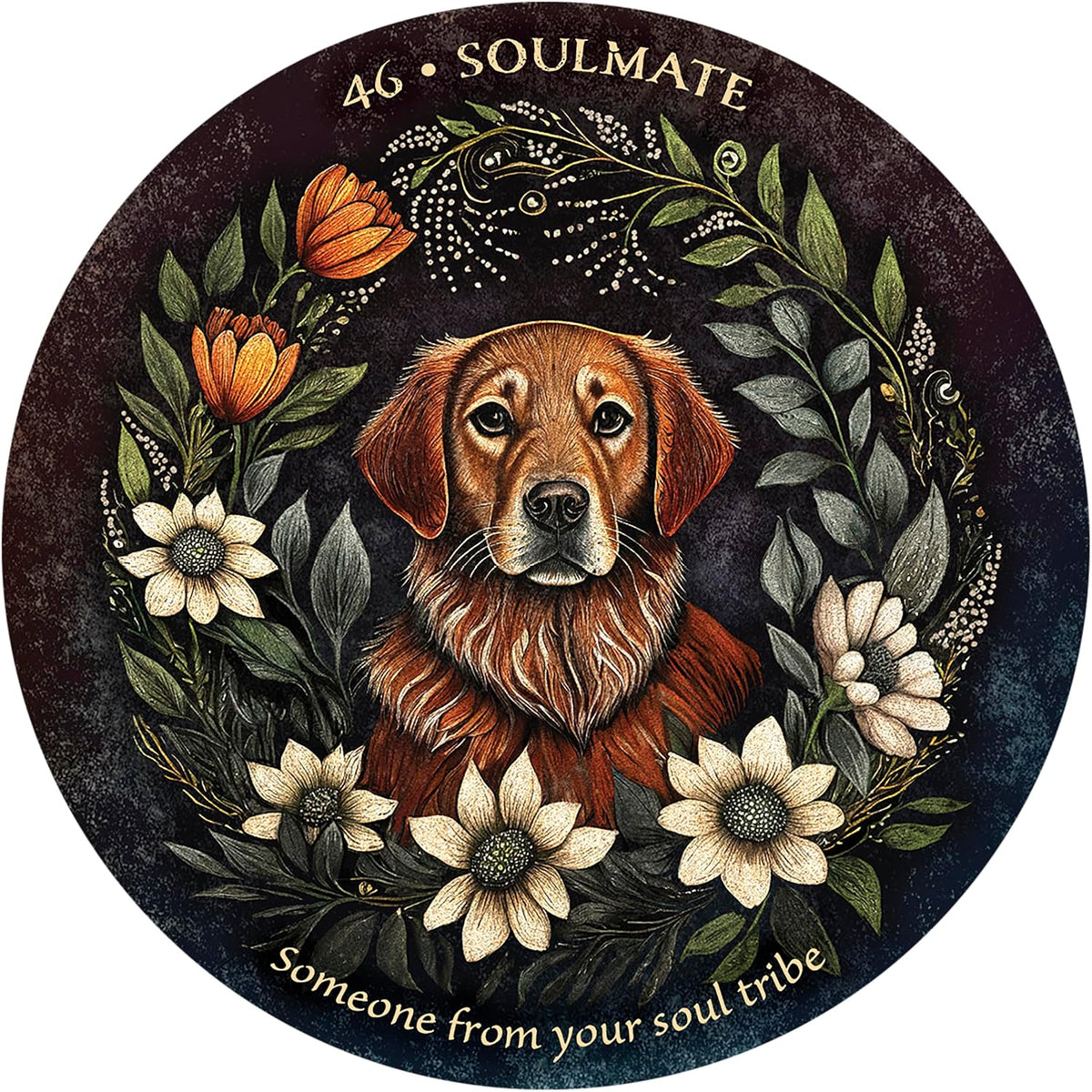 Arcana Folia Oracle Deck: 50-Card Round Deck