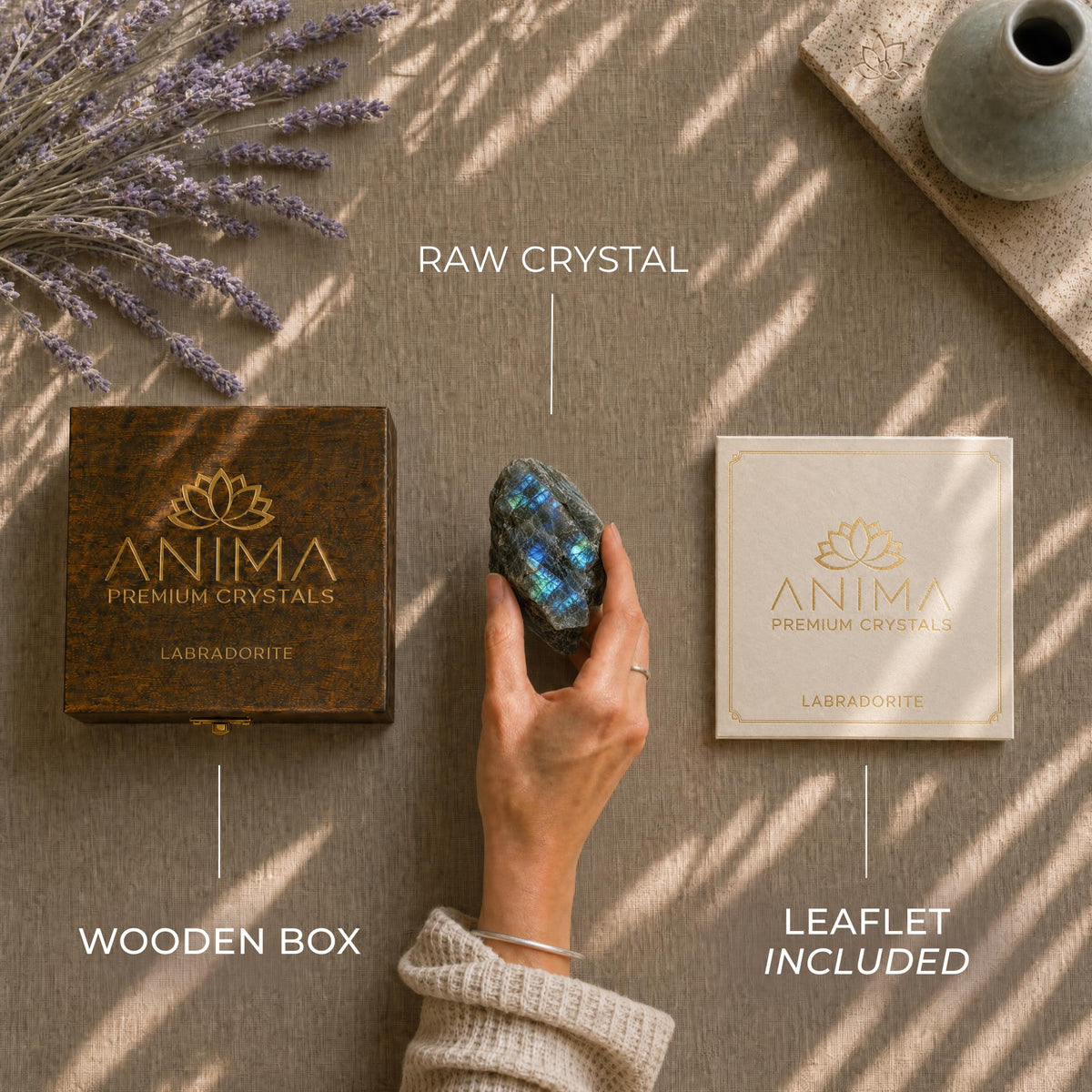 Anima® Large Lapis Lazuli Crystal for Authenticity and Self-Expression