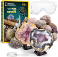 National Geographic Break Open 10 Premium Geodes Science Kit for Kids